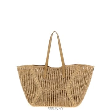26SS 브루넬로 쿠치넬리 Borsa BC Duo 브루넬로 쿠치넬리 in rafia crochet MB97D