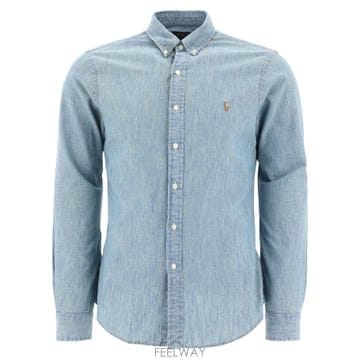 Ralph Lauren 25FW ���� ���� �η� Shirts 710548538001CHAMBRAY TP57556043025FW ���� ���� �η� Shirts 710548538001CHAMBRAY TP5755