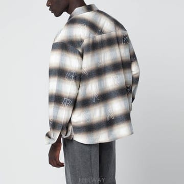 REPRESENT 26SS REPRESENT Milk colored flannel checked ���� MLM100778CO0126SS REPRESENT Milk colored flannel checked ���� MLM10