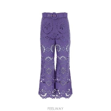 Zimmermann 24FW ���Ӹ� Purple linen Pop ���� 1239PSS244BLU TP57182737824FW ���Ӹ� Purple linen Pop ���� 1239PSS244BLU TP5718