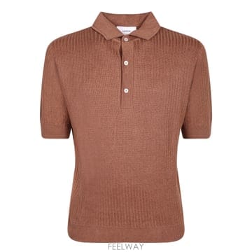 Lardini 26SS Lardini Linen �� ��ư blend fabric  Ribbed design  Burnt c26SS Lardini Linen �� ��ư blend fabric  Ribbed design