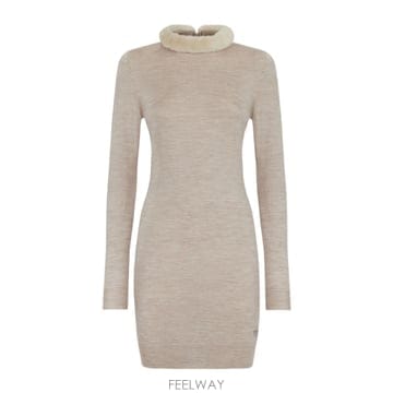 FENDI 24FW Fendi Cappuccino �� blend �̴� �巹�� FZDD15ATPEF1QYI TP5770724FW Fendi Cappuccino �� blend �̴� �巹�� FZDD15ATPEF
