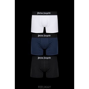Palm Angels �ʿ����� Three pack of boxers with �ΰ� PLA1UMBTR01TR0ASSORTEDCOLO�ʿ����� Three pack of boxers with �ΰ� PLA1UMBTR01TR0