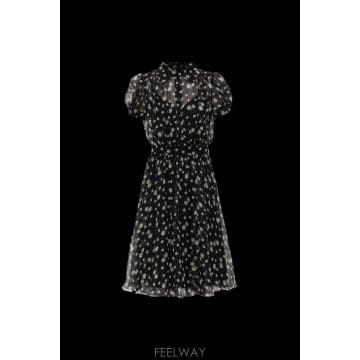 Dolce&Gabbana ��ü�ذ��ٳ� ��ũ �巹�� with floral motif F665HTIS12QHX6BY TP577074026��ü�ذ��ٳ� ��ũ �巹�� with floral motif F665HTIS12Q