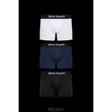 Palm Angels �ʿ����� Three pack of boxers with �ΰ� PLA1UMBLT01TR0ASSORTEDCOLO�ʿ����� Three pack of boxers with �ΰ� PLA1UMBLT01TR0