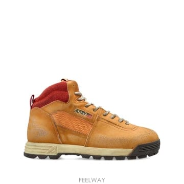 25FW Autry ALGA MID WORN 아웃 EFFECT SUEDE 스니커즈 HBMWSF02PEACHD