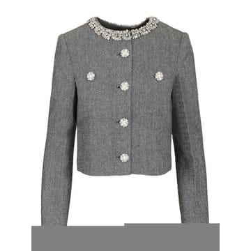 Self Portrait 26SS Self portrait Herringbone ���� With Crystal Trim RS26038J26SS Self portrait Herringbone ���� With Crystal Trim 