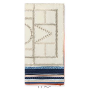 Toteme Toteme Foulard sarong in ��ư blend 253WSC0106FB0239331ECRUNAVToteme Foulard sarong in ��ư blend 253WSC0106FB023933