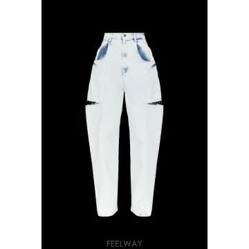 Maison Margiela 26FW �������������� ���� Faded ��ư Jeans with �� �ƿ� Details S51LA0185M326FW �������������� ���� Faded ��ư Jeans with �� �ƿ�