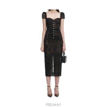 Self Portrait 26SS Self portrait ���̽� Midi �巹�� RS26173MAB TP57051238526SS Self portrait ���̽� Midi �巹�� RS26173MAB TP570
