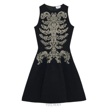 Alexander Mcqueen 26SS �˷���� ���� �巹�� with decorative pattern 852787Q1BFU1062 TP526SS �˷���� ���� �巹�� with decorative pattern 8527