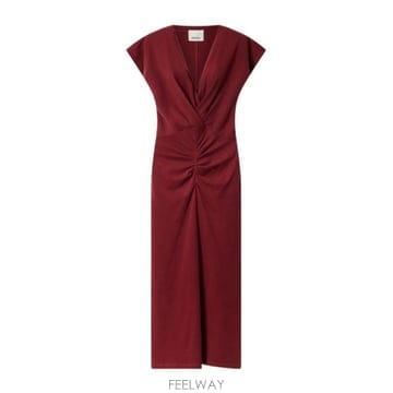 Isabel Marant 26FW ���ں����� Nadra wrap �巹�� in ��ũ ���ǵ� ���� RO1174FBA1N41I80DB TP26FW ���ں����� Nadra wrap �巹�� in ��ũ ���ǵ� ���� 