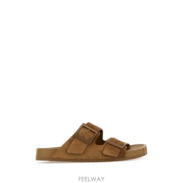 25SS Balenciaga Camel suede Sunday 슬리퍼 761726WCGA12200 TP572