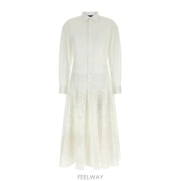 Ralph Lauren 26SS ���� ���� �η� Openwork embroidery �巹�� 211A12925001 TP575318326SS ���� ���� �η� Openwork embroidery �巹�� 211A129