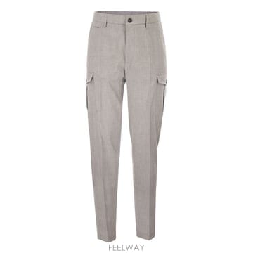 | Other Brand | 26SS Peserico Tailored cargo trousers in stretch technical f26SS Peserico Tailored cargo trousers in stretch techn