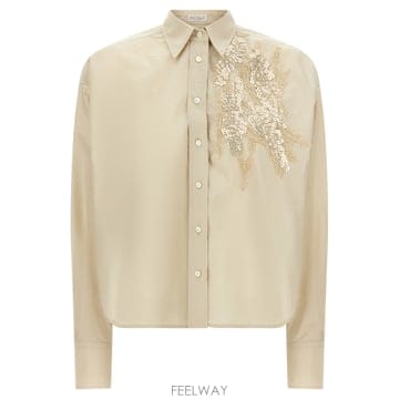 Brunello Cucinelli 26SS ���ڷ� ��ġ�ڸ� Dazzling Seabed Embroidery ���� M0F79RJ916C959326SS ���ڷ� ��ġ�ڸ� Dazzling Seabed Embroidery ����