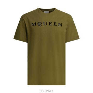 Alexander Mcqueen 26SS �˷���� ���� T ���� with a �ΰ� �� a velvety finish 847750QTAD50326SS �˷���� ���� T ���� with a �ΰ� �� a velvety fin