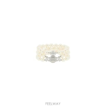ViVienne westwood ���� ����Ʈ��� Three row pearl choker 6103006L02P132CNP132 TP5746���� ����Ʈ��� Three row pearl choker 6103006L02P13