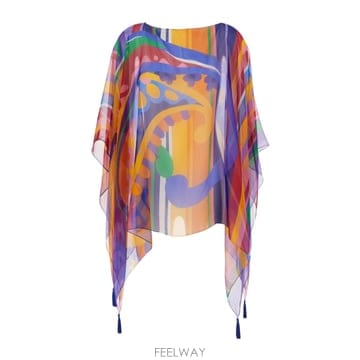 ETRO 26SS Etro ��Ƽ �÷� Cape With All Over ����Ʈ �� Tassel Details In ��26SS Etro ��Ƽ �÷� Cape With All Over ����Ʈ �� Tasse