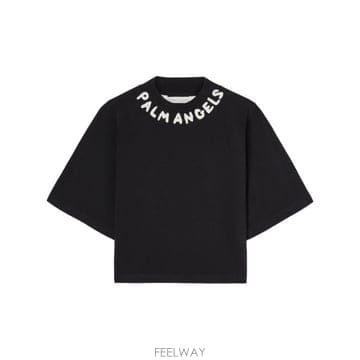 Palm Angels �ʿ����� �ʿ����� �ΰ� Cropped T ���� PWAA020S25JER0031003 TP578802866�ʿ����� �ʿ����� �ΰ� Cropped T ���� PWAA020S25JER003