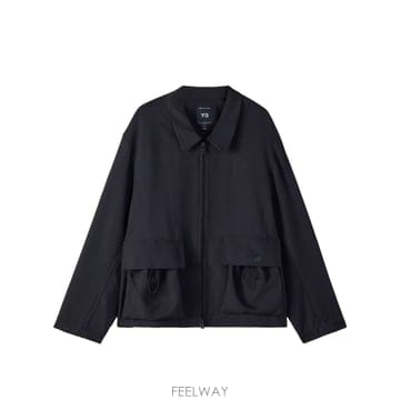 Yohji Yamamoto 26SS Y 3 ���� WITH COLLAR KS7648BLACK TP57051507826SS Y 3 ���� WITH COLLAR KS7648BLACK TP570515078
