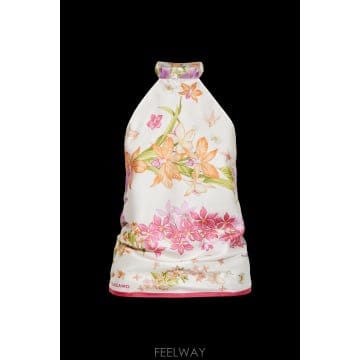 Ferragamo 26FW ����䷹ ��󰡸� ��ũ ž with ���� back 321293TOPPRIMAVER795242ROSA26FW ����䷹ ��󰡸� ��ũ ž with ���� back 321293TO