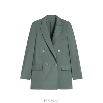 Max Mara 26SS �������� ALBATA ��ư POPLIN ��ũ �� DOUBLE BREASTED �������� 261104126SS �������� ALBATA ��ư POPLIN ��ũ �� DOUBLE BREAST