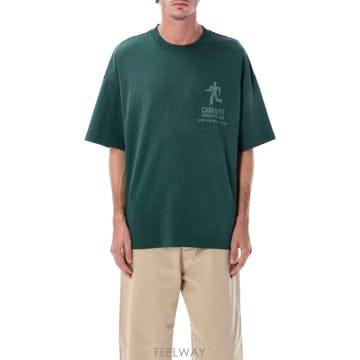 Carhartt 25FW Į��Ʈ Į��Ʈ Distance organic ��ư T ���� with graphic prints I025FW Į��Ʈ Į��Ʈ Distance organic ��ư T ���� with g