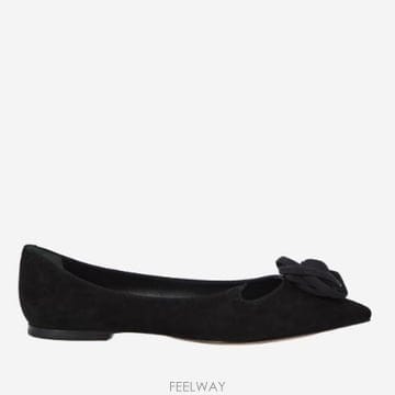 Roger Vivier 26SS ���� ��� I ���� Vivier ballerinas with rose RVW50243560UVNB26SS ���� ��� I ���� Vivier ballerinas with rose RV