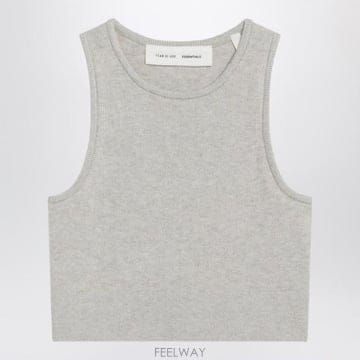 Fear of God 25FW �Ǿ���갫 ESSENTIALS Ribbed greige cropped ž 192SP257691FWT25FW �Ǿ���갫 ESSENTIALS Ribbed greige cropped ž 19