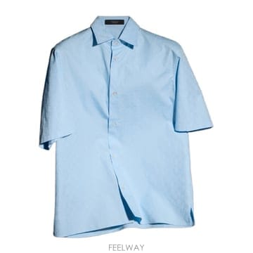 GUCCI 26FW ���� GG ��ư poplin ��Ʈ sleeve ���� in light ���� 871859ZAUO847726FW ���� GG ��ư poplin ��Ʈ sleeve ���� in light ��