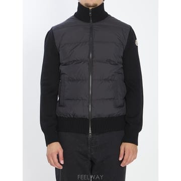 Moncler 가디건 with padded front panel K20919B00040M1131999 TP5