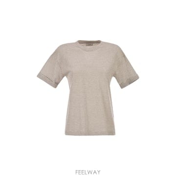 | Other Brand | 26SS Peserico Striped linen �� ��ư T ���� with luminous yarns A026SS Peserico Striped linen �� ��ư T ���� with lumino