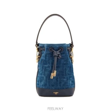 Fendi MON TRESOR FLOACKED FF 데님 미니 백 8BS109AVR6F1UJW TP57184