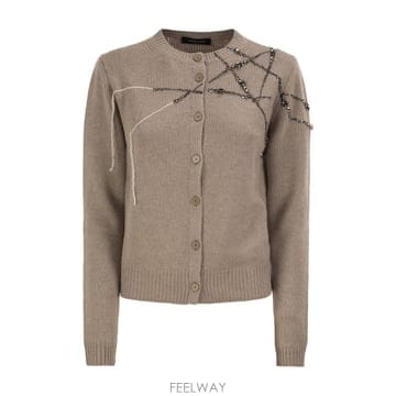 Fabiana Filippi 26FW �ĺ�Ƴ� �ʸ��� Virgin ��, ��ũ �� ĳ�ù̾� ����� with jewel embroidery26FW �ĺ�Ƴ� �ʸ��� Virgin ��, ��ũ �� ĳ�ù̾� ����