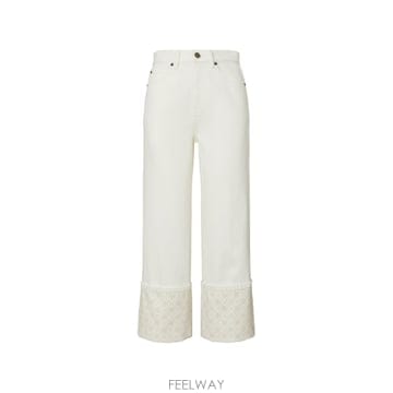 Tory Burch 26SS �丮��ġ CONTRAST CUFF STRAIGHT ���� JEAN 183553100 TP572912226SS �丮��ġ CONTRAST CUFF STRAIGHT ���� JEAN 1835531