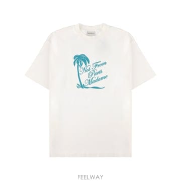 Drole de Monsieur 26SS ��ѵ幫�� T ���� SLOGAN PALMIERS TS297CO002OFFWHITE TP576027426SS ��ѵ幫�� T ���� SLOGAN PALMIERS TS297CO002OFFWH