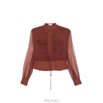 Brunello Cucinelli 26SS ���ڷ� ��ġ�ڸ� ��ũ sleeves ����콺 M0091NC416C9093 TP57430805526SS ���ڷ� ��ġ�ڸ� ��ũ sleeves ����콺 M0091NC41