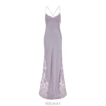 Ermanno Scervino 26SS �������뼳��� Lilac satin �� �巹�� D482Q311APXZV43907 TP5712434926SS �������뼳��� Lilac satin �� �巹�� D482Q311APXZ