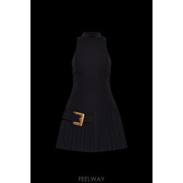 Balmain 26SS Balmain �巹�� with a pleated ��ĿƮ GF1R3370WC090PA TP57185926SS Balmain �巹�� with a pleated ��ĿƮ GF1R3370WC09