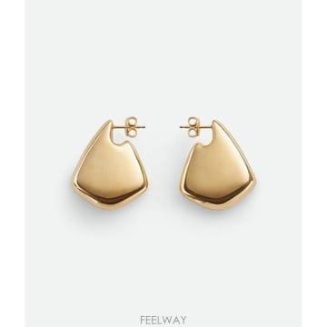 Bottega Veneta 26SS ���װ�����Ÿ ���� Fin earrings with ����� tone finish 786204VAHU026SS ���װ�����Ÿ ���� Fin earrings with ����� tone f