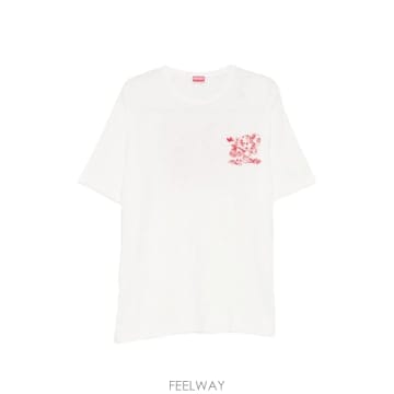 Kenzo 26SS KENZO T ���� with embroidered pattern FG55TS2164SK02 TP5726SS KENZO T ���� with embroidered pattern FG55TS2164S