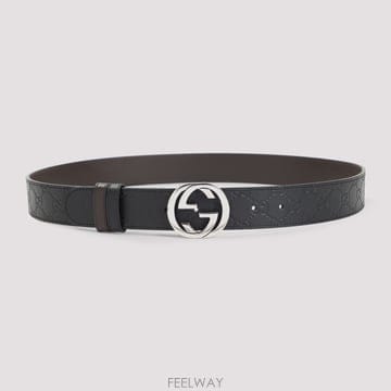 구찌 MAN 벨트 W 37 INTERLOCKING G REVERSIBLE 473030CWCWN1070 TP5