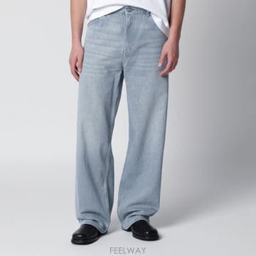 Our Legacy 26SS �ƿ������� Vast �� high waisted ���̵� ���� ��ư ���� jeans in Pale Co26SS �ƿ������� Vast �� high waisted ���̵� ���� ��ư 