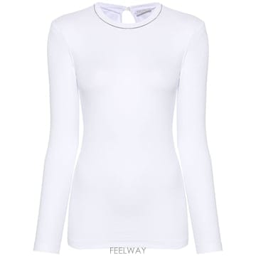 Brunello Cucinelli 25FW ���ڷ� ��ġ�ڸ� ��ư �� Sleeves T ���� MPTC8BJ300C159 TP57621467925FW ���ڷ� ��ġ�ڸ� ��ư �� Sleeves T ���� MPTC8BJ3