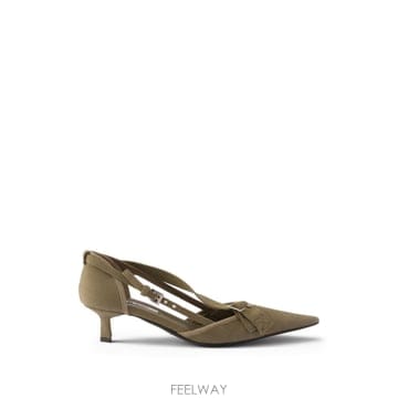 PRADA 26SS ����� Canvas pumps in forest color 1I444ODB45010F0161 TP526SS ����� Canvas pumps in forest color 1I444ODB45010