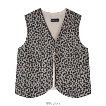 Armani 26SS �������� �Ƹ����� Gilet a monopetto Jacquard in lino �������� �Ƹ�����26SS �������� �Ƹ����� Gilet a monopetto Jacquard in l