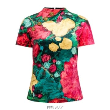 Balmain 26SS Balmain ���� ž with floral motif GF1ALB20JL45ULJ TP57290826SS Balmain ���� ž with floral motif GF1ALB20JL45ULJ