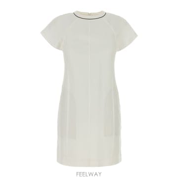 Brunello Cucinelli 26SS ���ڷ� ��ġ�ڸ� ȭ��Ʈ viscose blend �巹�� MH126AFR72C600 TP57530226SS ���ڷ� ��ġ�ڸ� ȭ��Ʈ viscose blend �巹�� MH1