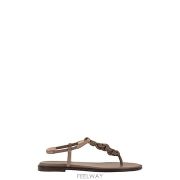 26SS 파비아나 필리피 레더 thong 샌들 with braided detail ASD276A817M062